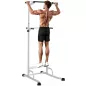 Barra de Dominadas Altura Regulable Estación de Fondos Resistente para Gimnasio en Casa Entrenamiento de Fuerza Blanco Barra de Dominadas Altura Regulable Estación de Fondos Resistente para Gimnasio en Casa Entrenamiento de Fuerza Blanco
