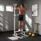 Barra de Dominadas Altura Regulable Estación de Fondos Resistente para Gimnasio en Casa Entrenamiento de Fuerza Blanco Barra de Dominadas Altura Regulable Estación de Fondos Resistente para Gimnasio en Casa Entrenamiento de Fuerza Blanco
