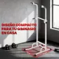 Barra de Dominadas Altura Regulable Estación de Fondos Resistente para Gimnasio en Casa Entrenamiento de Fuerza Blanco Barra de Dominadas Altura Regulable Estación de Fondos Resistente para Gimnasio en Casa Entrenamiento de Fuerza Blanco