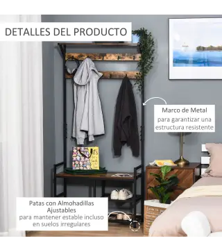 Perchero de Pie con Zapatero