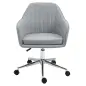 Silla de Oficina Silla Operativa con Altura Ajustable y Giratoria para Despacho Oficina 61x59x96cm Gris