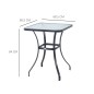 Mesa Auxiliar de Cristal Mesa Auxiliar de Cristal