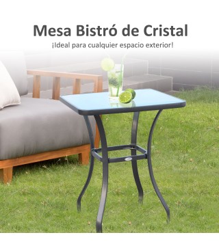 Mesa Auxiliar de Cristal
