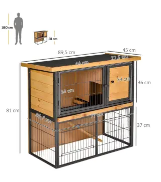 Conejera de Exterior de Madera