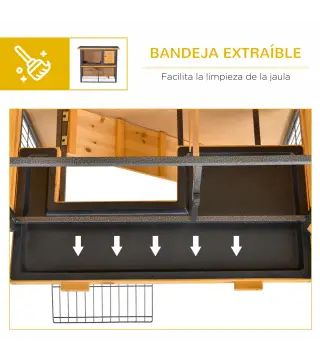 Conejera de Exterior de Madera