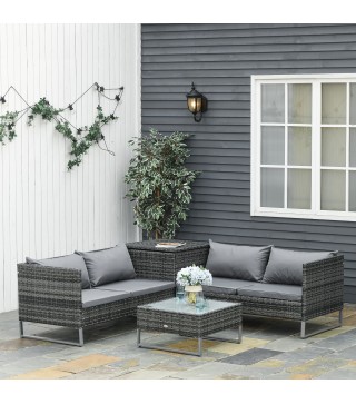 Conjunto de Muebles de Jardín de Ratán