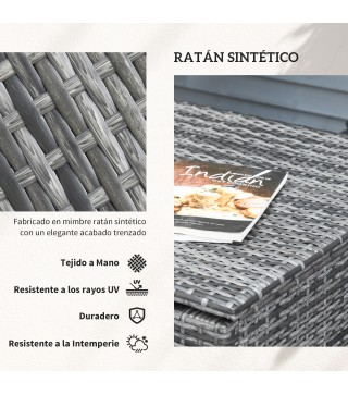 Conjunto de Muebles de Jardín de Ratán