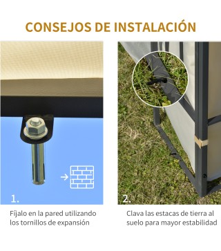 Cenador con Montaje en la Pared