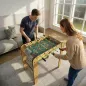 Futbolín para Niños de Madera Mesa de Futbolín con 2 Marcadores 6 Barras 18 Jugadores 75x66x75 cm Natural Futbolín para Niños de Madera Mesa de Futbolín con 2 Marcadores 6 Barras 18 Jugadores 75x66x75 cm Natural