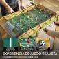 Futbolín para Niños de Madera Mesa de Futbolín con 2 Marcadores 6 Barras 18 Jugadores 75x66x75 cm Natural