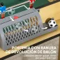 Futbolín para Niños de Madera Mesa de Futbolín con 2 Marcadores 6 Barras 18 Jugadores 75x66x75 cm Natural