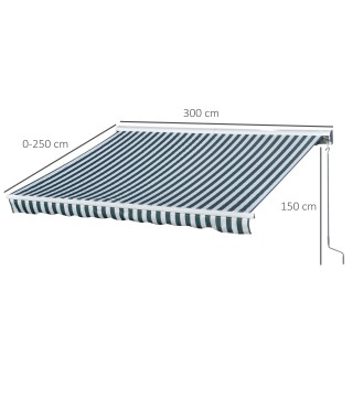 Toldo Eléctrico Retráctil con Función Manual