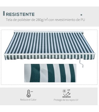 Toldo Eléctrico Retráctil con Función Manual