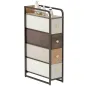 Cómoda con 4 Cajones de Tela Marco de Acero Cómoda para Dormitorio para Espacios Pequeños Salón Vestidor Multicolor