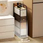 Cómoda con 4 Cajones de Tela Marco de Acero Cómoda para Dormitorio para Espacios Pequeños Salón Vestidor Multicolor