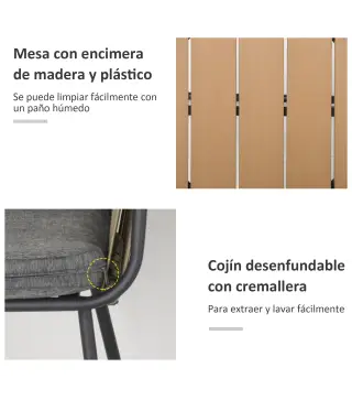 Conjunto de Muebles de Ratán