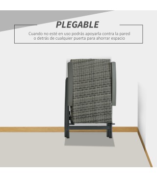 Silla Plegable de Ratán