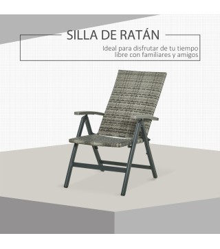 Silla Plegable de Ratán
