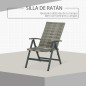 Silla Plegable de Ratán