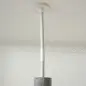 Árbol Rascador para Gatos Rascador para Fijar al Techo Altura 255 cm con Plataformas Cueva Postes de Sisal Bolas Colgantes Gris
