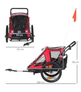 Remolque de Bicicleta para Niños