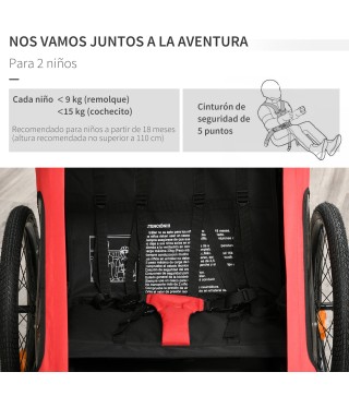 Remolque de Bicicleta para Niños