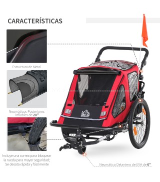Remolque de Bicicleta para Niños