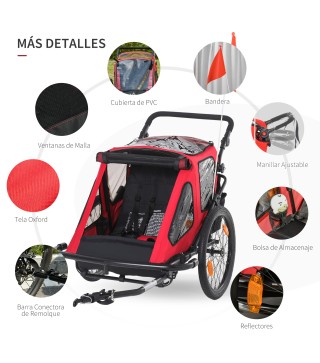 Remolque de Bicicleta para Niños