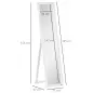 Espejo de Cuerpo Entero de Pie o para Colgar de Estilo Moderno para Pasillo Dormitorio 37x37x154 cm Blanco