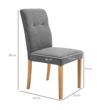 Juego de 2 Sillas de Comedor