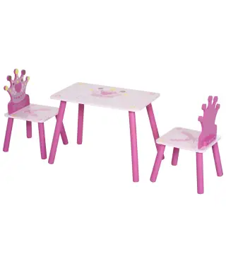 Juego de Mesa y 2 Sillas Infantiles