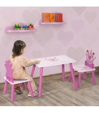 Juego de Mesa y 2 Sillas Infantiles