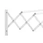 Tendedero de Pared Extensible de 63,5 cm Tendedero de Ropa de Metal con 5 Barras para Interior y Exterior Baño Balcón Carga 10 k