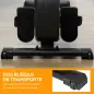 Máquina de Remo Plegable con Resistencia Ajustable Volante de 4kg y Monitor LCD Carga 120kg 185x58x57 cm Negro y Plata