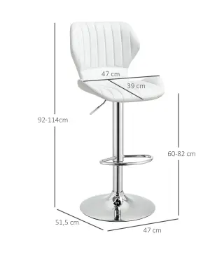 Juego de 2 Taburetes de Bar