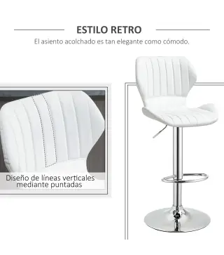 Juego de 2 Taburetes de Bar