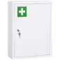 Botiquín de Pared Armario de Medicinas de Acero Armario con 3 Estantes y 2 Llaves para Baño 40x15x53,5 cm Blanco Botiquín de Pared Armario de Medicinas de Acero Armario con 3 Estantes y 2 Llaves para Baño 40x15x53,5 cm Blanco