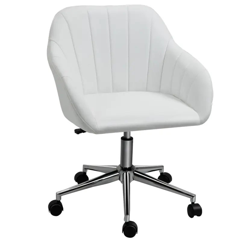 Silla de Oficina Ergonómica Silla de Escritorio Giratoria con Altura Ajustable Respaldo y Reposabrazos de Piel Sintética Carga 1