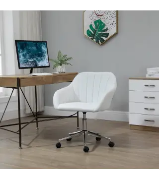 Silla de Oficina Ergonómica Silla de Escritorio Giratoria con Altura Ajustable Respaldo y Reposabrazos de Piel Sintética Carga 1