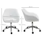 Silla de Oficina Ergonómica Silla de Escritorio Giratoria con Altura Ajustable Respaldo y Reposabrazos de Piel Sintética Carga 1