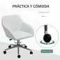Silla de Oficina Ergonómica Silla de Escritorio Giratoria con Altura Ajustable Respaldo y Reposabrazos de Piel Sintética Carga 1