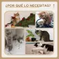 Árbol Rascador para Gatos 130 cm, Árbol para Gatos con 5 Plataformas, Hamaca, Escalera, Cueva, Postes de Yute, Bola Colgante, Be
