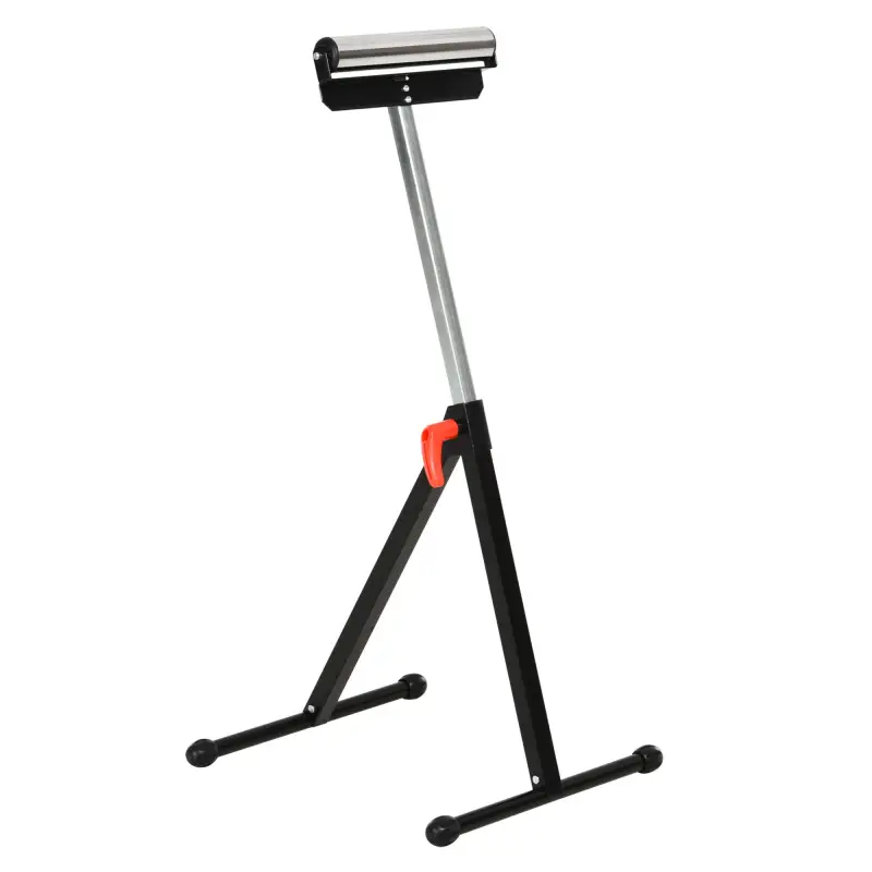 Soporte de Rodillo Plegable y Ajustable en Altura de 68-110 cm con Manivela de Bloqueo Carga Máx. 60kg / 90kg Caballete Telescóp Soporte de Rodillo Plegable y Ajustable en Altura de 68-110 cm con Manivela de Bloqueo Carga Máx. 60kg / 90kg Caballete Telescóp