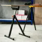 Soporte de Rodillo Plegable y Ajustable en Altura de 68-110 cm con Manivela de Bloqueo Carga Máx. 60kg / 90kg Caballete Telescóp