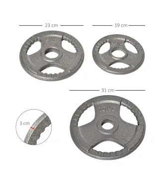 Juego de 6 Discos de Pesas