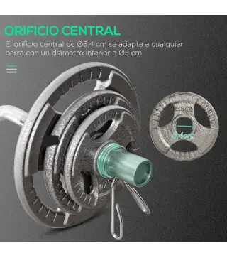 Juego de 6 Discos de Pesas