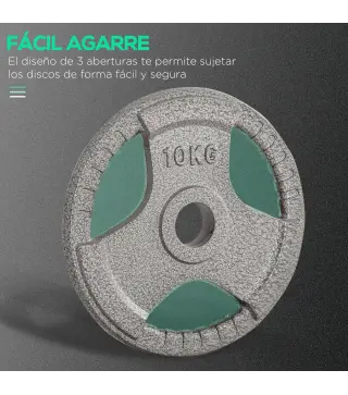 Juego de 6 Discos de Pesas