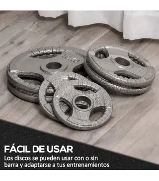 Juego de 6 Discos de Pesas