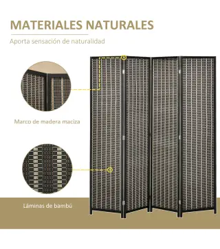 Biombo de Bambú