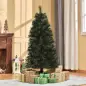 Árbol de Navidad 150 cm Artificial con 219 Agujas de Pino de PVC Ignífugo Base Plegable y Soporte de Acero Montaje Rápido Decora